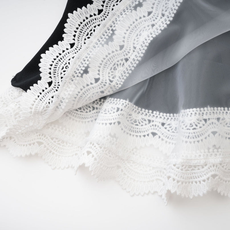 Delphine lacetrim mermaid dress