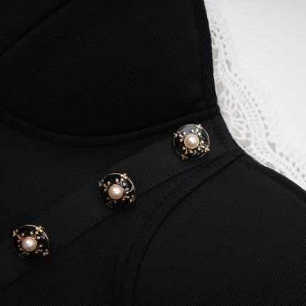 Delphine lacetrim mermaid dress