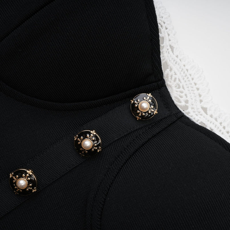 Delphine lacetrim mermaid dress