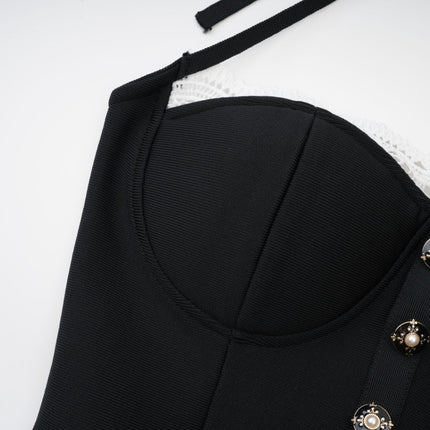 Delphine lacetrim mermaid dress