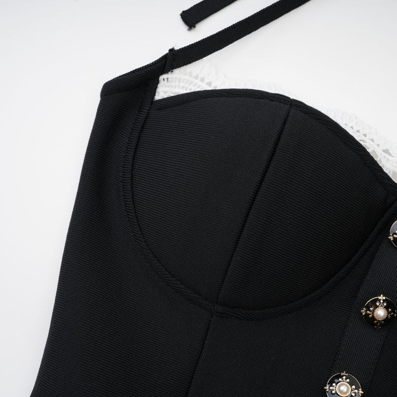 Delphine lacetrim mermaid dress