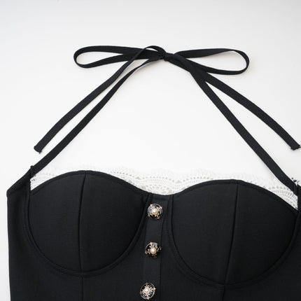 Delphine lacetrim mermaid dress