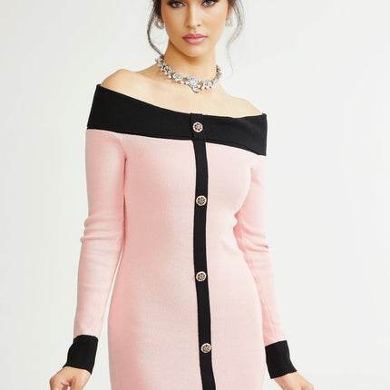 Delphine pink mini dress