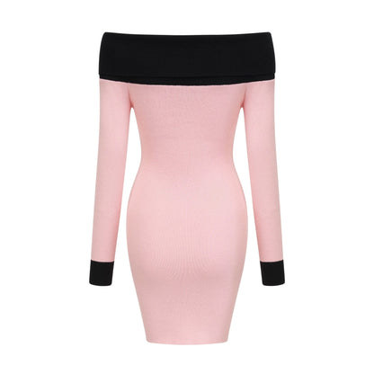 Delphine pink mini dress