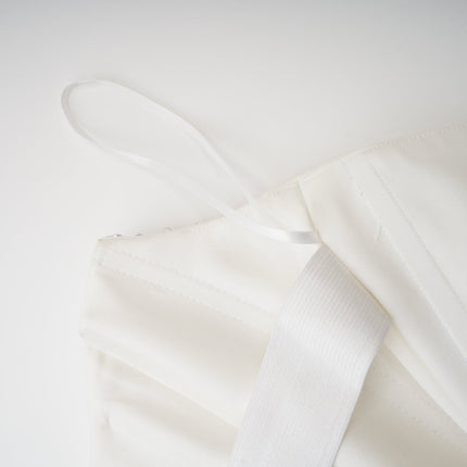 Denise White Pearl Crystal Midi Dress