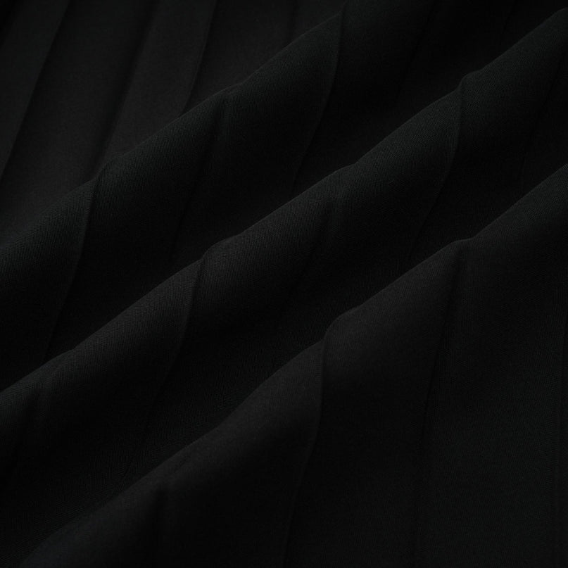 Dextard black gilded creased top  skirt matching set