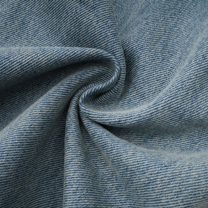 Diana Light Blue Denim Jeans with Strap Detailing and Whiskering Effect
