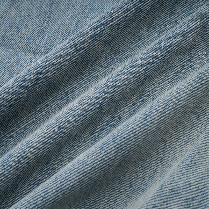 Diana Light Blue Denim Jeans with Strap Detailing and Whiskering Effect