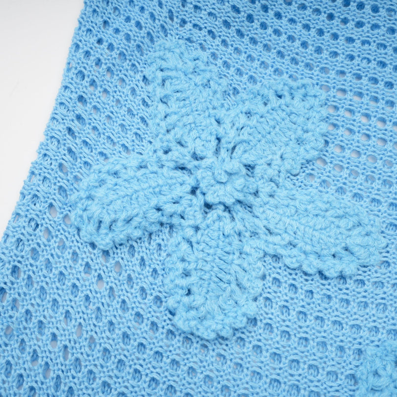 Diane crochet fauxflower embellished maxi dress