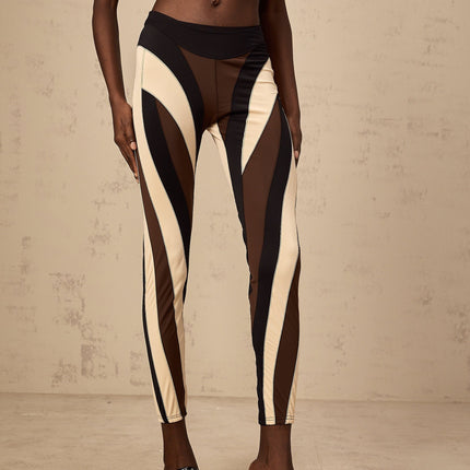Diane Multicolor High-waisted Panel Leggings