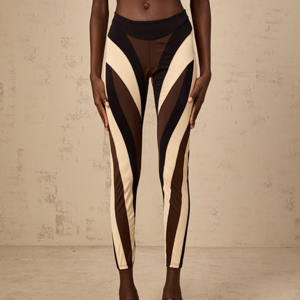 Diane Multicolor High-waisted Panel Leggings