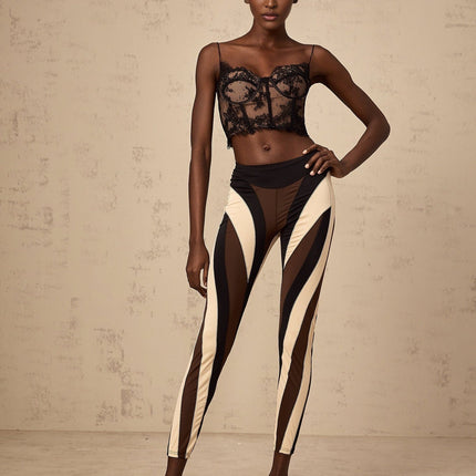 Diane Multicolor High-waisted Panel Leggings