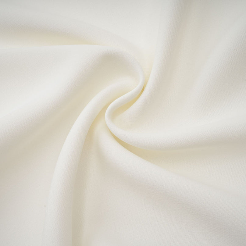 Diletta White Maxi Dress with Ruffled-Cut Trim and Pleated Design