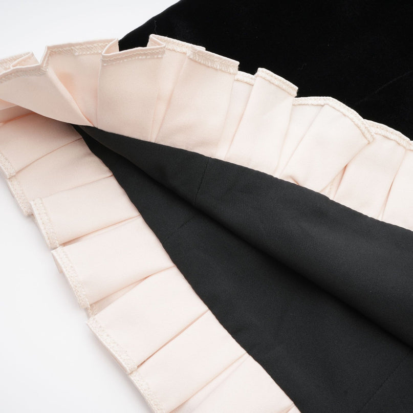 Donatella Black Long Sleeve Mini Dress