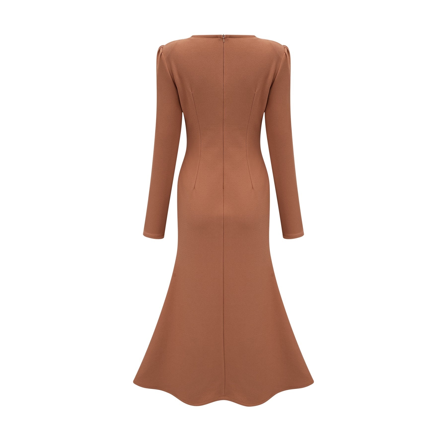 Doriane khaki sequinembellished midi dress