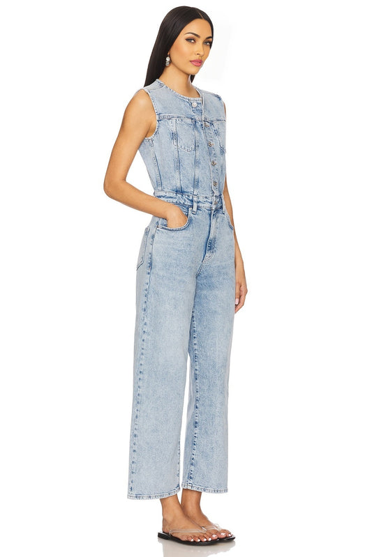 Cirie Ankle Denim Jumpsuit PAIGE
