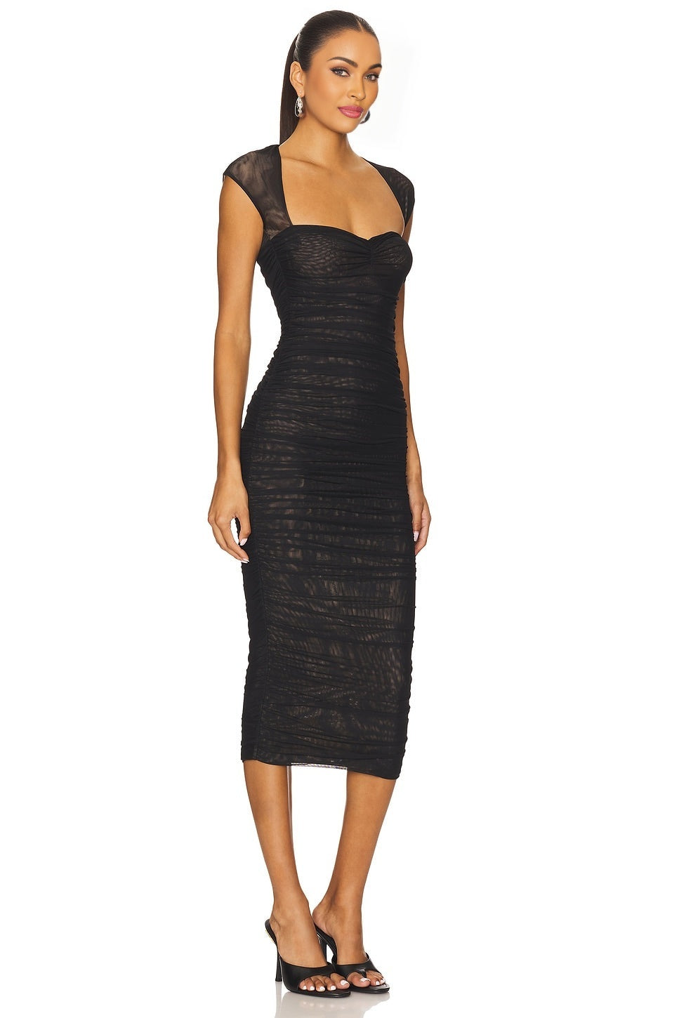 Kylie Mesh Midi Dress SEROYA