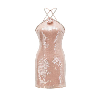Éadaoin sequin floral mini dress