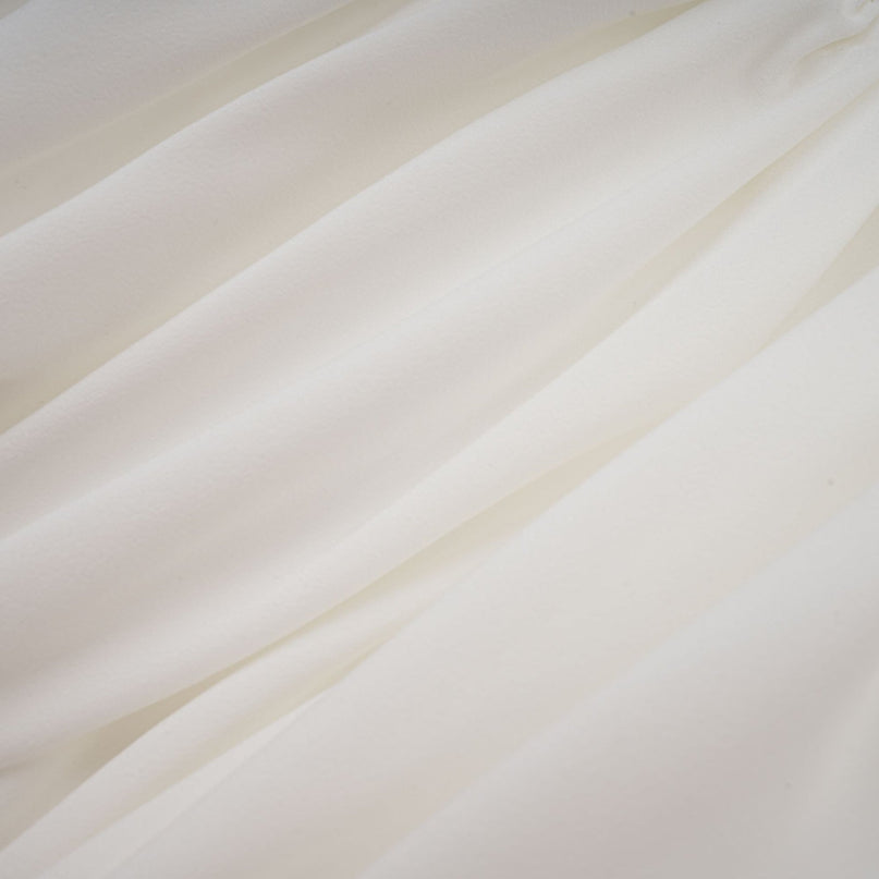Egle White Ruffled Asymmetric Mini Dress