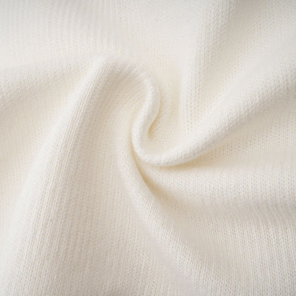 Eleanor White Cotton Cropped Top Racerback V-Neck