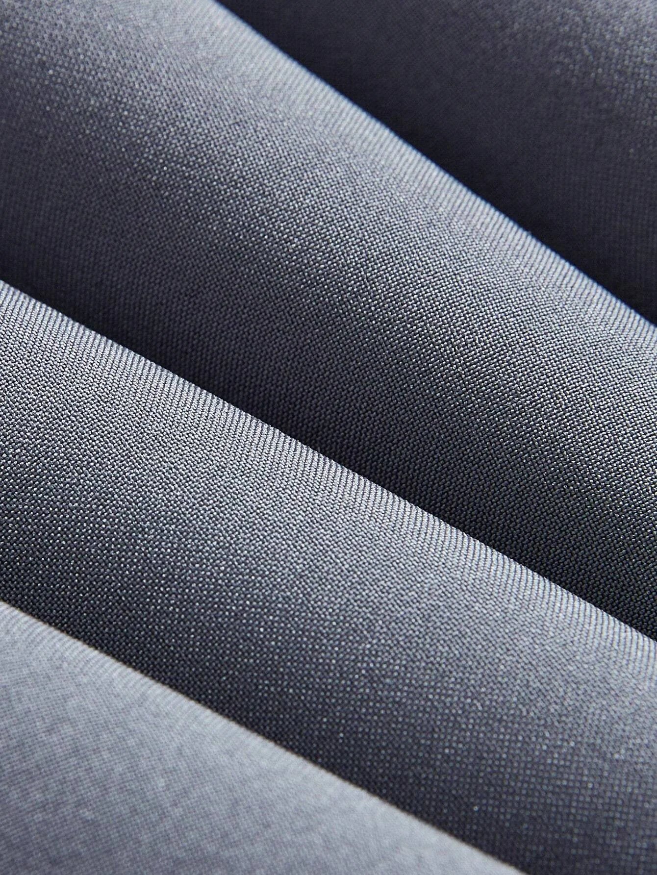 Elegant Contrast Color Faux Pocket Design Woolen Dress With Collar And Sleeve Details For Women