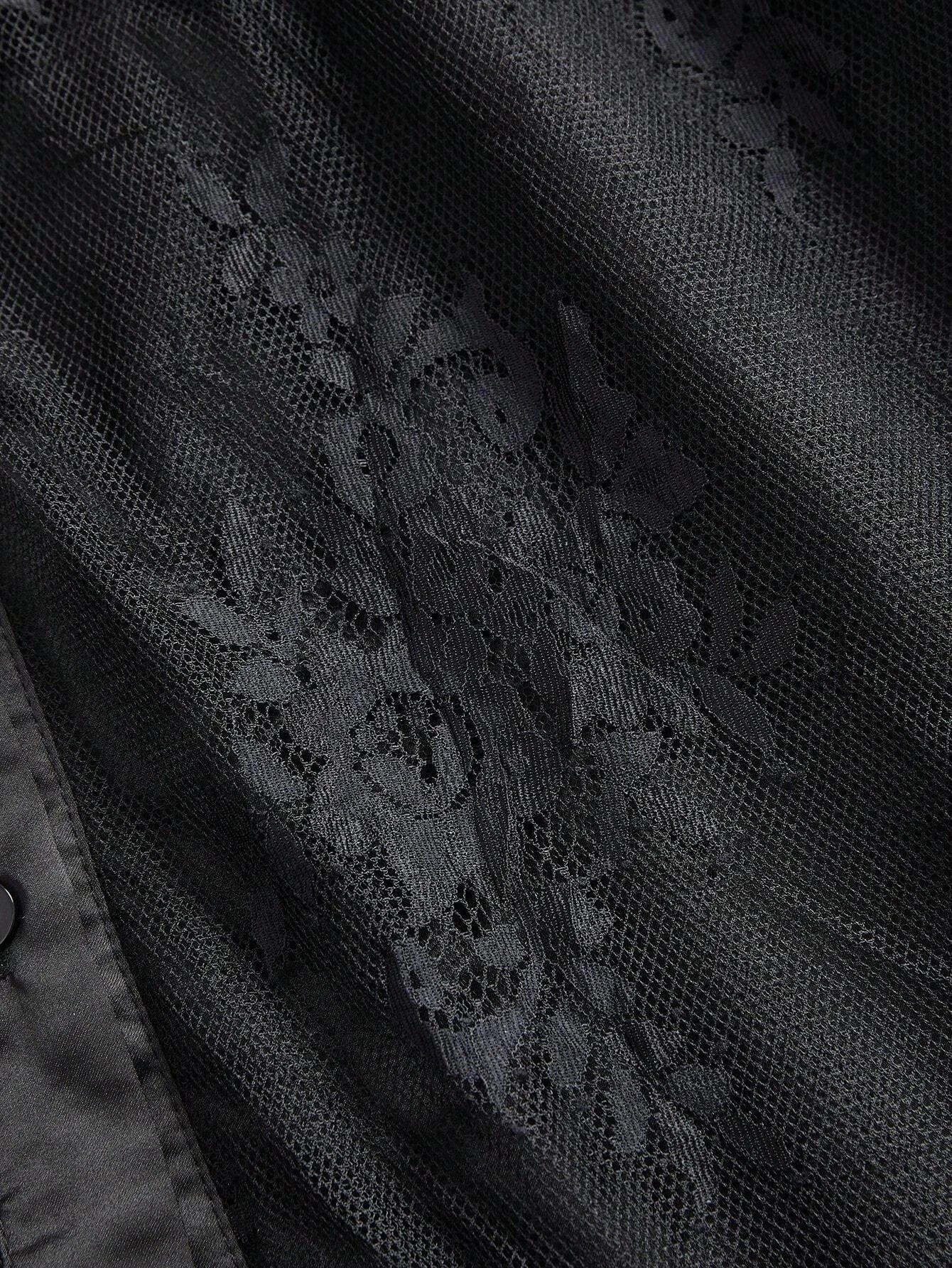Elegant Embroidered Lace Midi Dress For Women SpringAutumn Maxi Women Outfit
