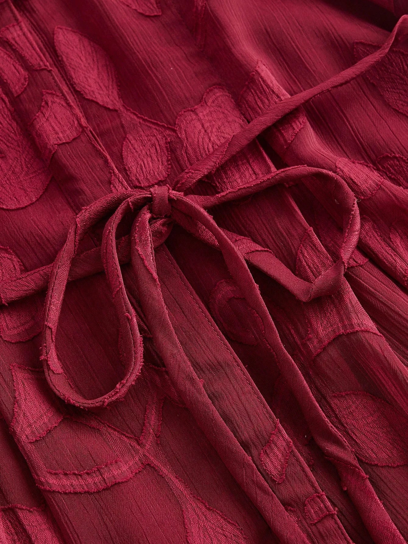 Elegant Floral Print VNeck Lantern Sleeve Cinched Waist Dress Stylish Going Out Festival Spring