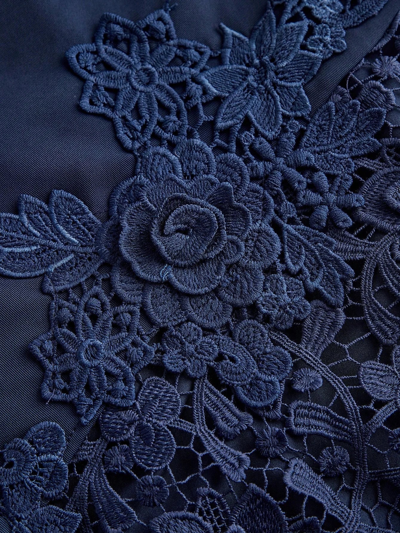 Elegant Lace HollowOut Patchwork Waist Belt Slim Waist Round Neck Midi Dress Summer Easter Outfit