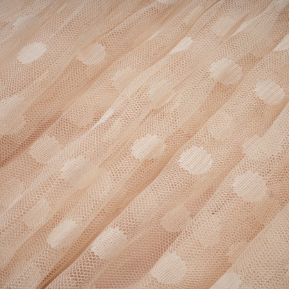 Éliane polkadot laceembroidered midi dress