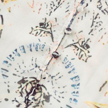 Elida buttonfront ruffled maxi dress