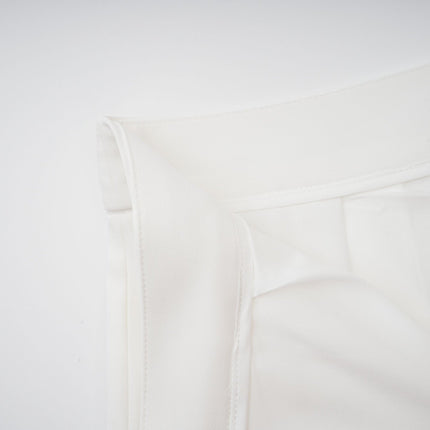 Elisabetta White One Shoulder Top and Culotte Trousers Matching Set