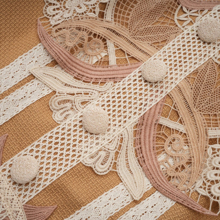 Elisabetta Yellow Lace Peplum Dress