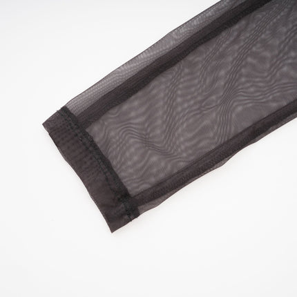 Elizabeth Brown and Black Gradient Mesh Bodysuit