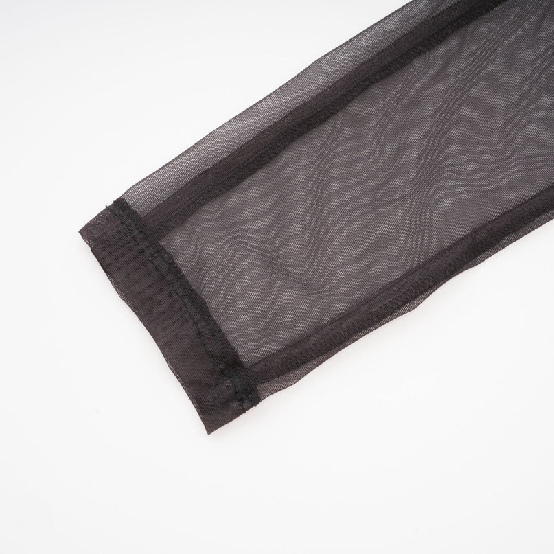 Elizabeth Brown and Black Gradient Mesh Bodysuit