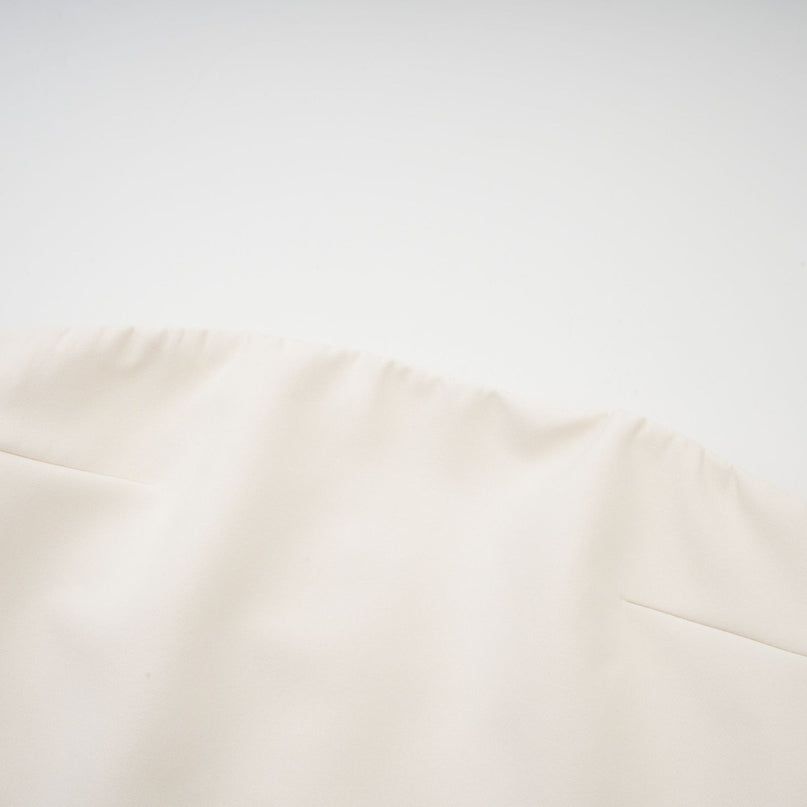 Ellie Neutrals Mini Dress off-the-shoulder sleeveless cinched waist ribbon design flared skirt rear zip fastening Terylene fiber