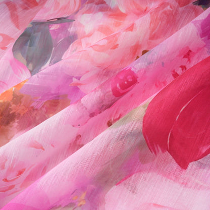 Élodie floralprint ruffled gown