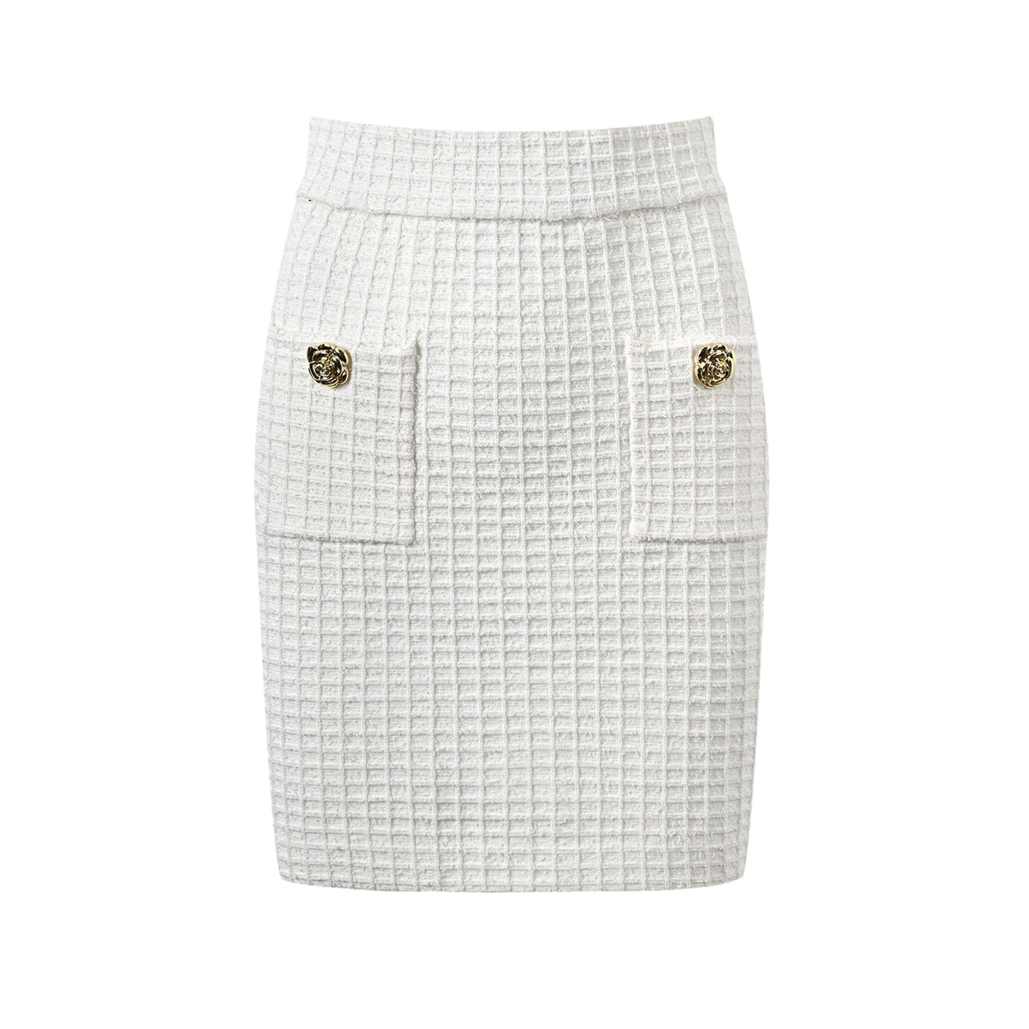 Élodie waffleknit jacket  skirt matching set