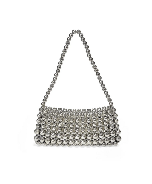 Embellished Oversized Tote Bag Shoulder Underarm Bag Elegant Pearl Bag