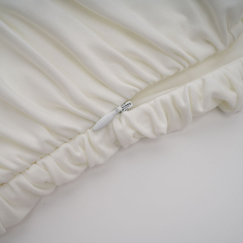 Émeline white braided ropedetail midi dress