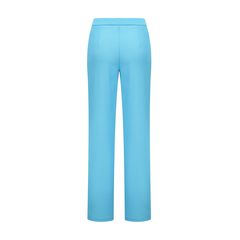 Emilia Blue Floral Applique Jacket Trousers Set