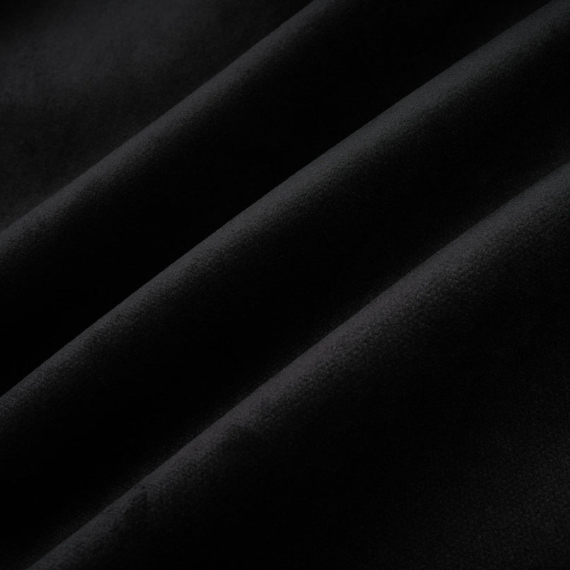 Émilie black crystalembellished velvet mini dress