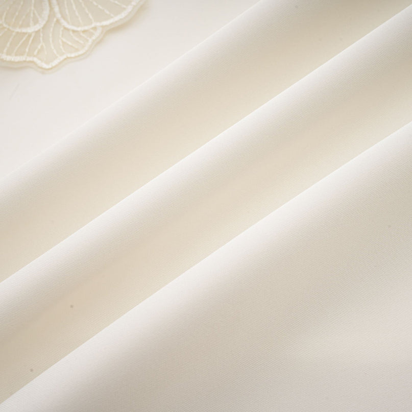 Émilie sleeveless floralapplique midi dress in White