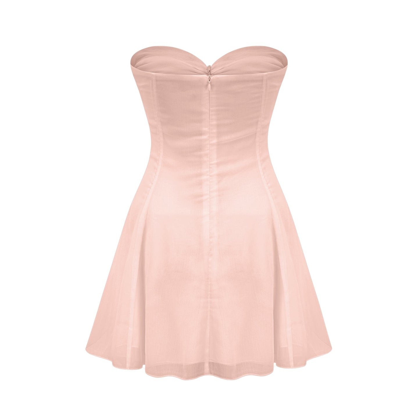 Émilienne cutout pleated offshoulder mini dress