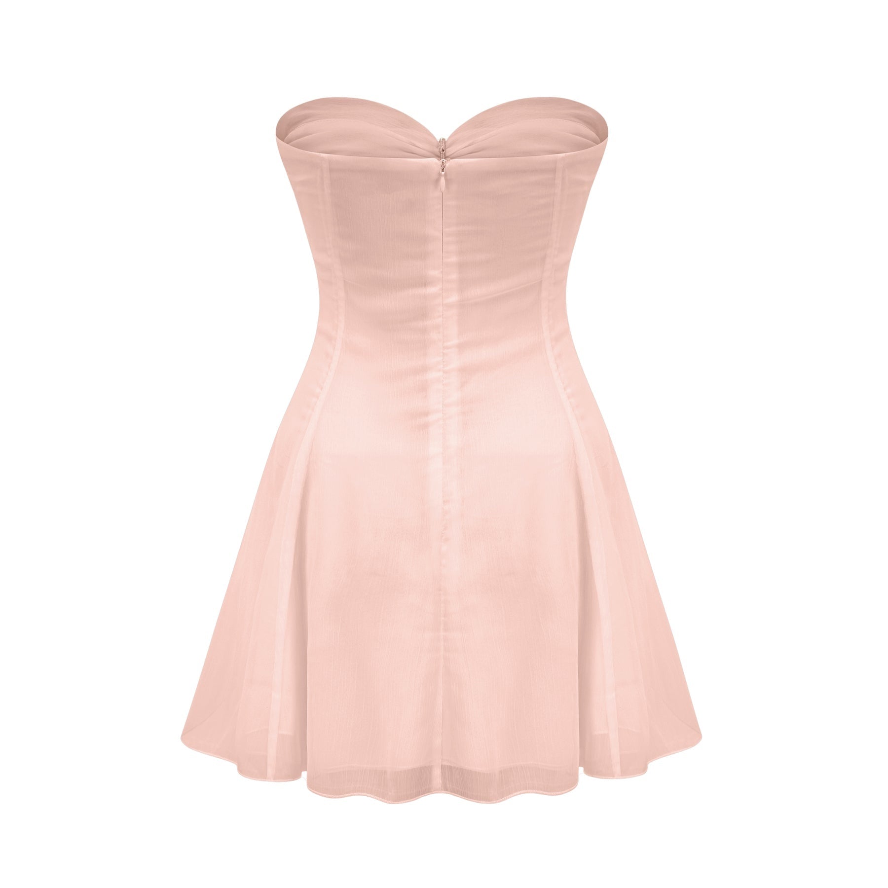 Émilienne cutout pleated offshoulder mini dress
