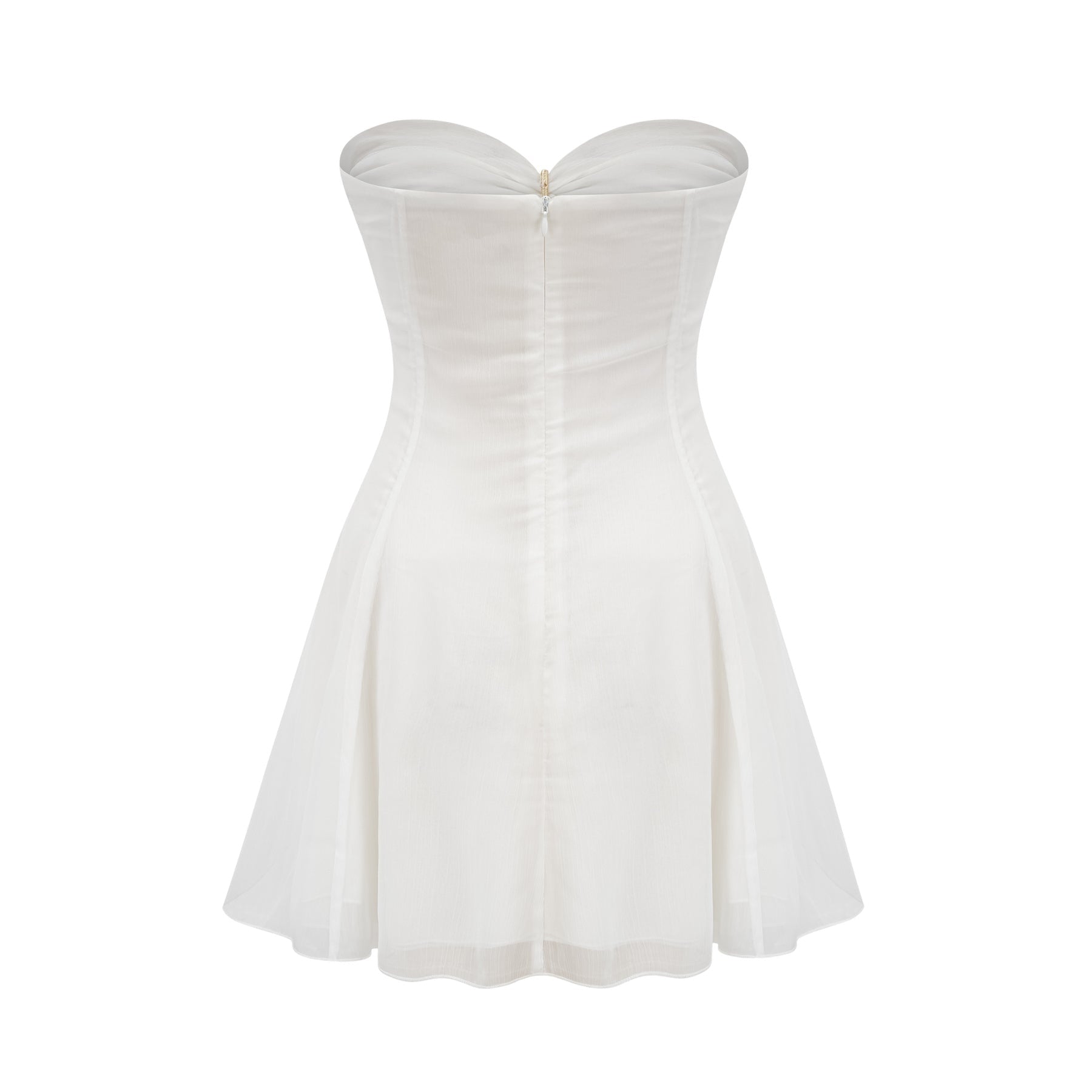 Émilienne cutout pleated offshoulder mini dress