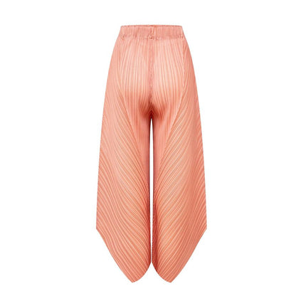 Emily Pink Two Piece Set V Neck Blouse Three Quarter Sleeves Full Length Pants Lightweight Breathable Spring Summer Plain Dyed Design Quality Craftsmanship Casual Outings Work Special Occasions