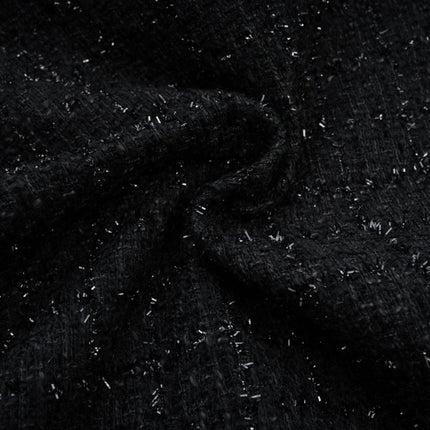Erin Black Tweed Zweireihiges Mantelkleid Dress Coat
