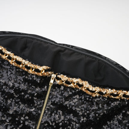 Eulalia black embellished mini dress