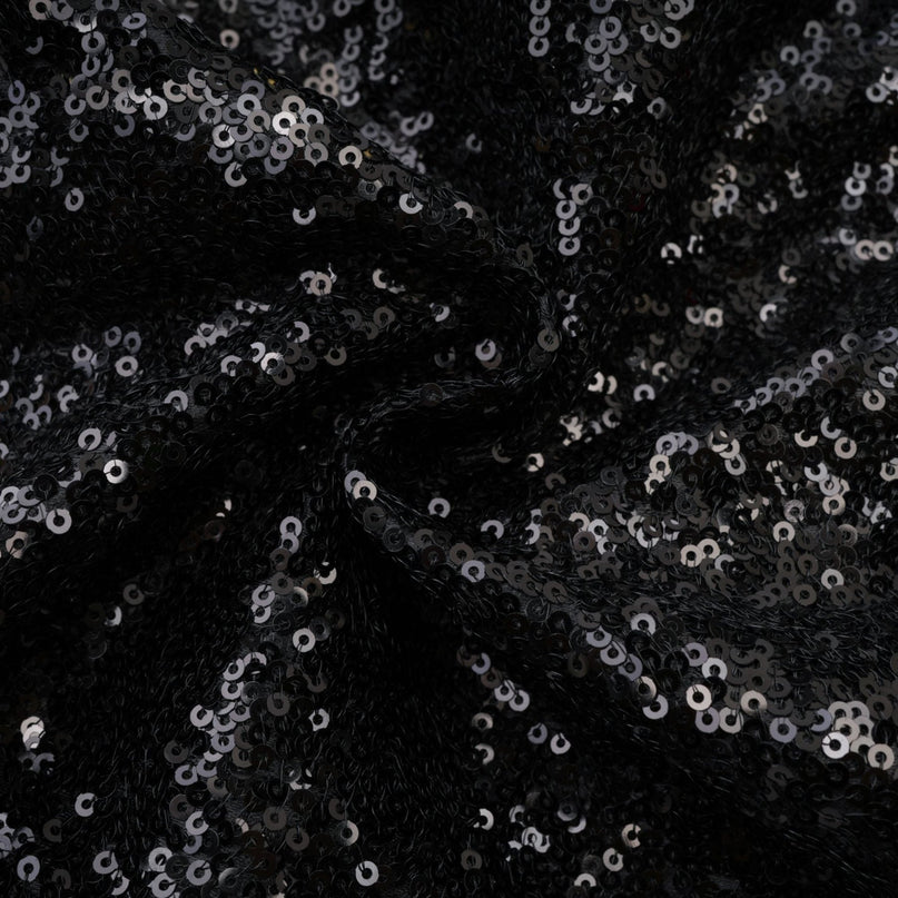 Eulalia black embellished mini dress