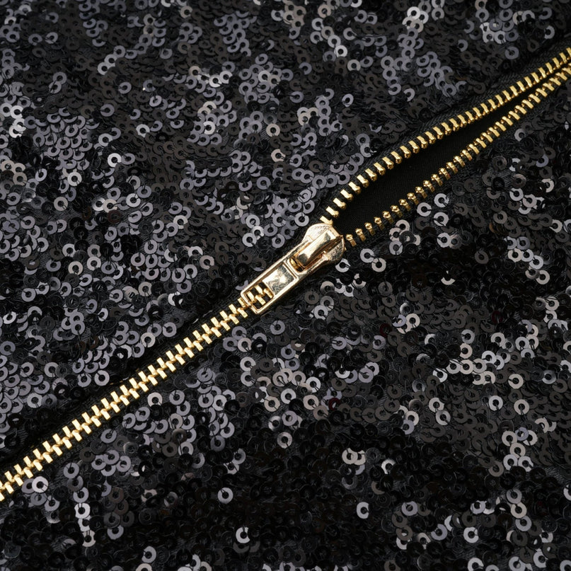 Eulalia black embellished mini dress